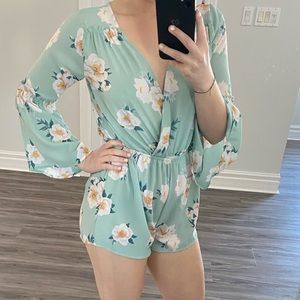 Floral Short Romper